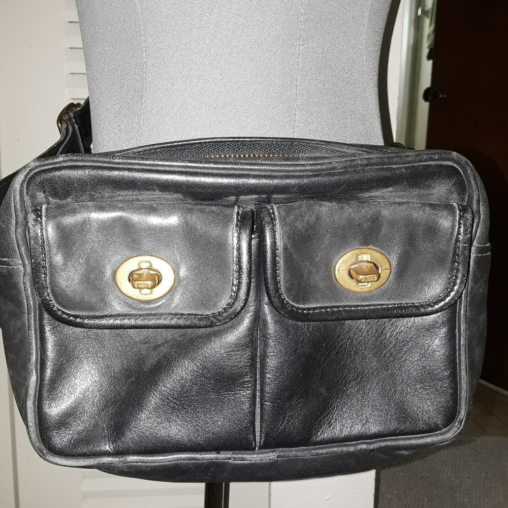 Vintage Black COACH Fanny Belly Waist Pack